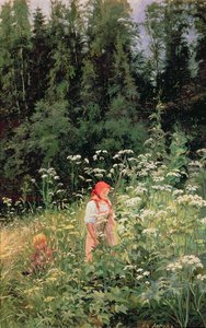 Mädchen unter den Wildblumen, 1880